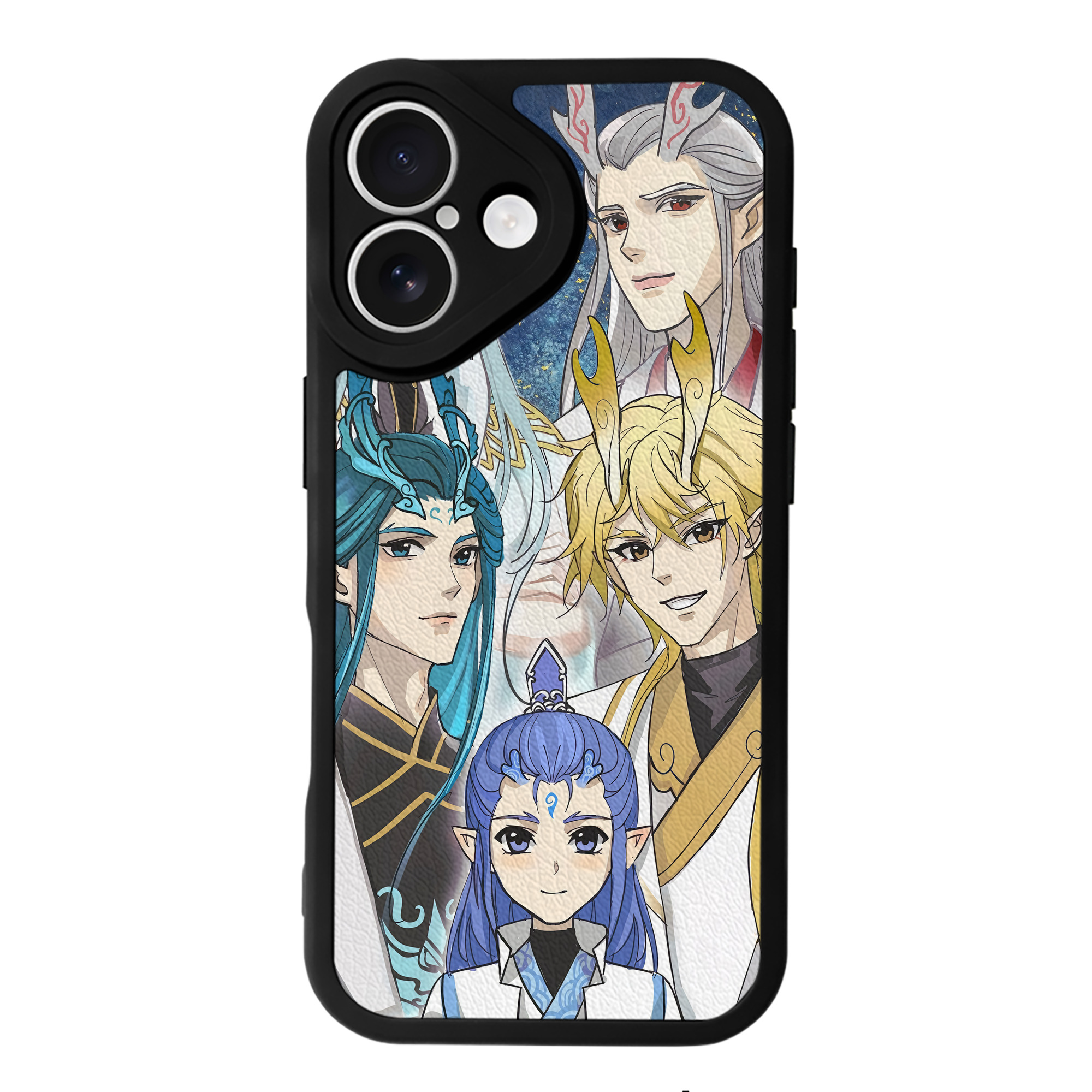 （画像用） Ne Zha 2 ナタ 魔童の大暴れ 【iPhone 16シリーズ対応】シリコンスマホケース（レザー調） 材質：シリコン